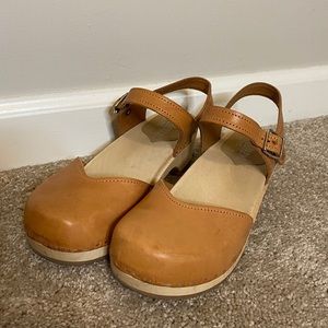 Sandgrens Real Wood/Leather Clogs